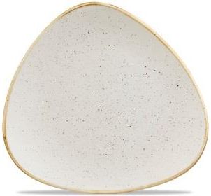 Churchill Biały Trójkątny Talerz Ręcznie Zdobiony 22,9 Cm Stonecast Barley White (304080)