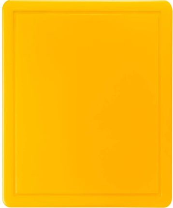 Stalgast Deska Z Polipropylenu Z Wycięciem 32,5X26,5X1,2 Cm Żółta (341323)