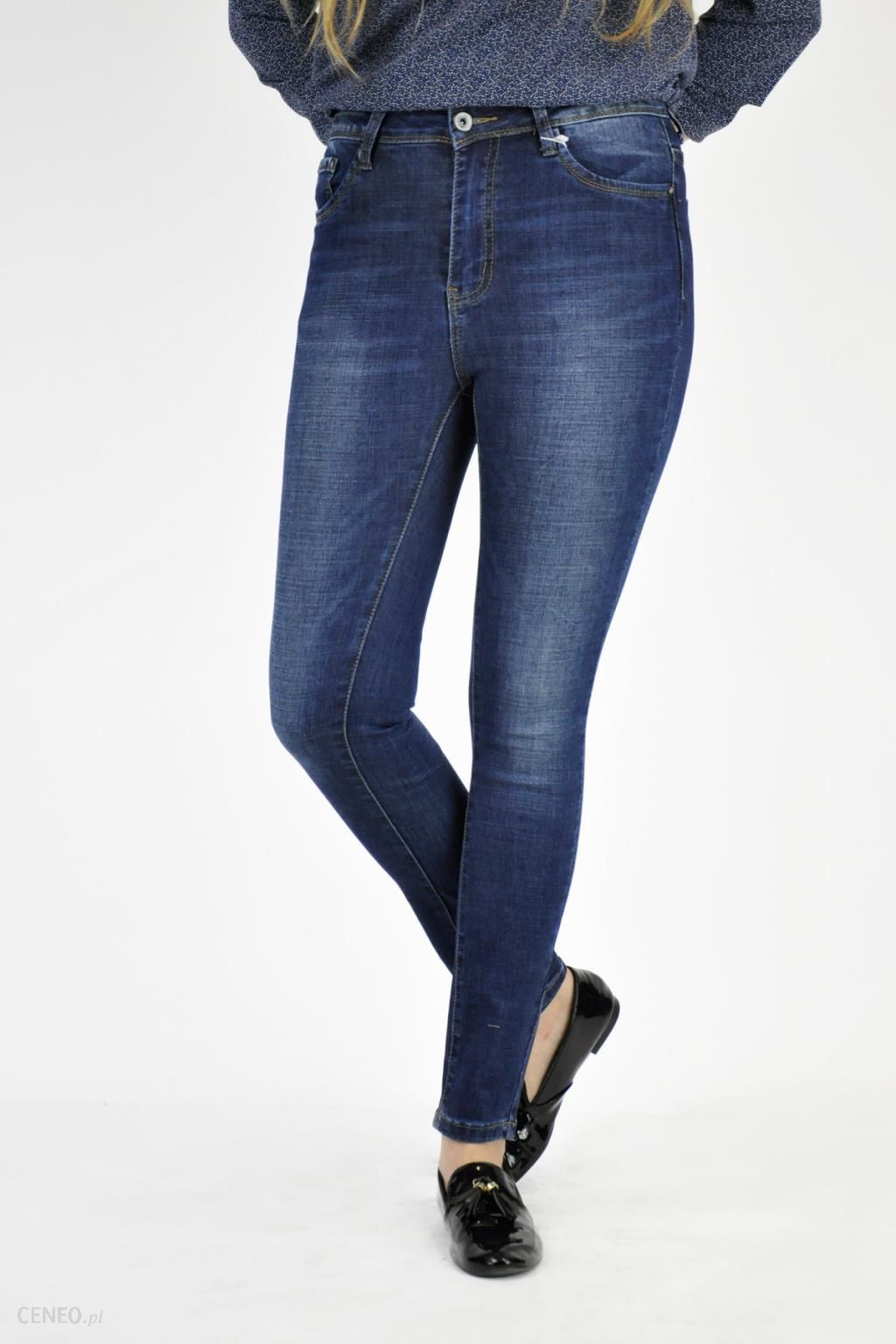 Dopasowane jeansy stalowy niebieski Efekt znoszenia Moda Jeansy Dopasowane jeansy 