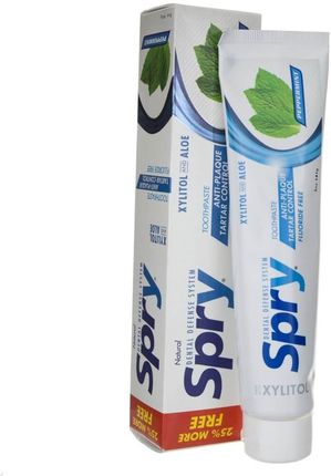 Xlear Spry Pasta do zębów bez fluoru o smaku mięty pieprzowej 141g