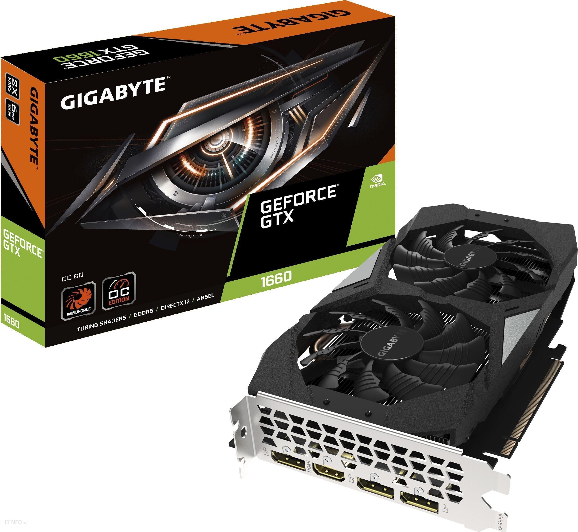   „Gigabyte GeForce GTX 1660 6GB OC“ (GVN1660OC6GD)