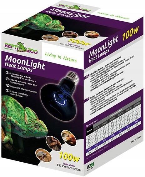 Repti Zoo Moonlight Heat 50W Żarówka Nocna Grzewcza - zdjęcie 1 Repti Zoo Moonlight Heat 50W Żarówka Nocna Grzewcza