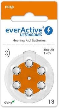 everActive 6 x baterie do aparatów słuchowych ULTRASONIC 13