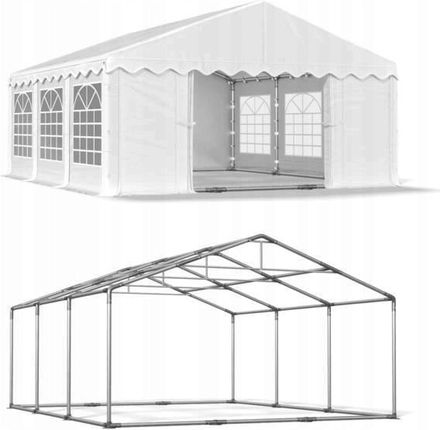 Namiot Ogrodowy Wzmocnienie Dachu Pe 240 4X6m Biały