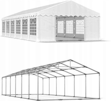 Namiot Ogrodowy Wzmocnienie Dachu Pe 240 5X12m Biały