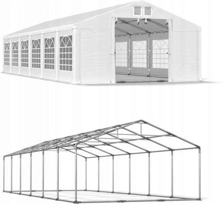 Namiot Ogrodowy Wzmocnienie Dachu Pvc 560 5X12m Biały