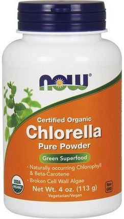 Now Foods Chlorella Organiczna Certyfikowana Pure Proszek 113g