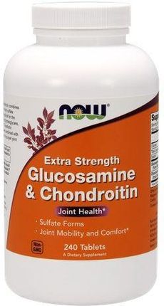 Now Foods Glukozamina Chondroityna Extra Moc 240 Tabl
