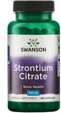 Swanson Cytrynian Strontu 340mg 60 Kaps
