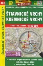 Stiavnicke vrchy, Kremnicke vrchy Hiking Map / Wanderkarte / Mapa Turystyczna PRACA ZBIOROWA