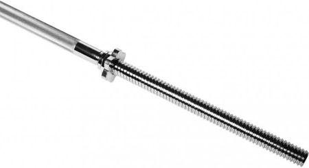 Gorilla Sports Gryf Prosty 30Mm 200Cm Z Zaciskiem Gwint Chrom - zdjęcie 2