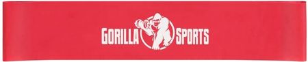 Gorilla Sports Taśma Oporowa Krótka Czerwona 500 X 50 X 1,0Mm