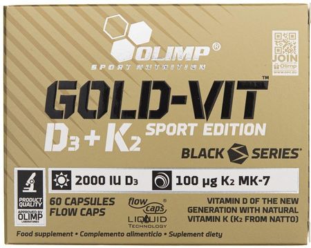 Olimp Gold-Vit D3 + K2 Sport Edition 60 kaps