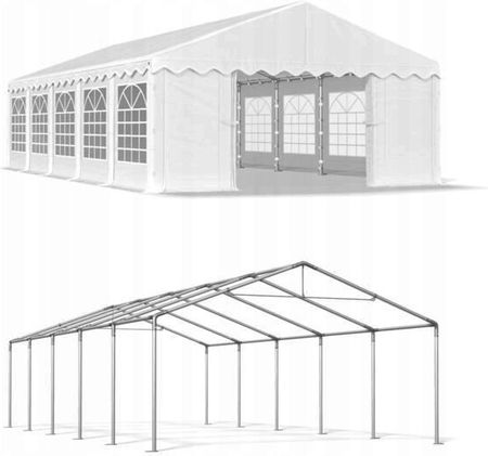 Namiot Imprezowy Weselny Biesiadny Wystawowy 5X10m Biały