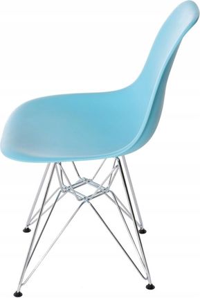 Krzesło P016 Pp ocean blue, chromowane nogi INMB20