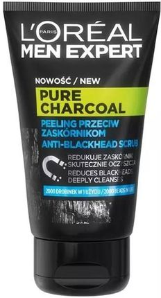 L'Oreal Men Expert Pure Charcoal peeling przeciw zaskórnikom 100 ml