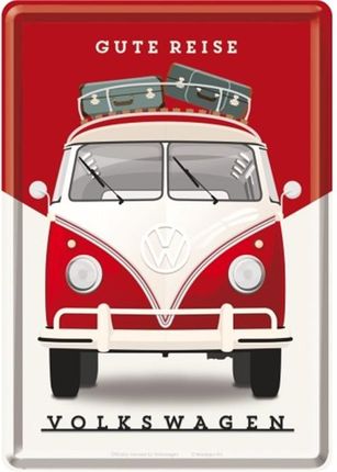 Pocztówka 14x10 Cm Vw Gute Reise