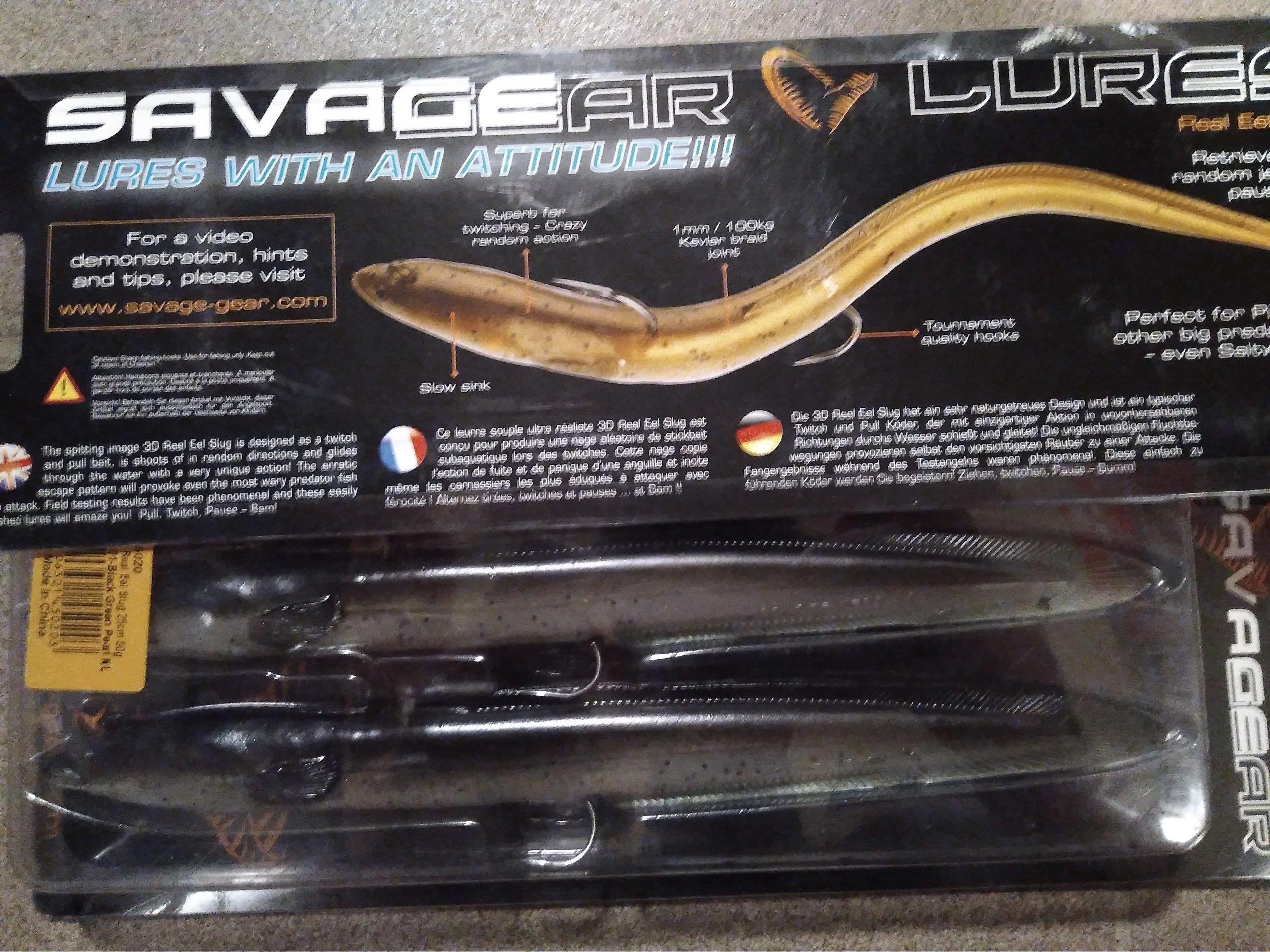 Leurre souple savage gear real eel slug