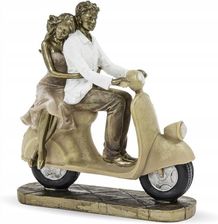 Zdjęcie Figurka Para przytulająca się na skuterze 22cm - Będzin