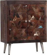 Szafka z litego drewna odzyskanego, 60 x 30 x 76 c