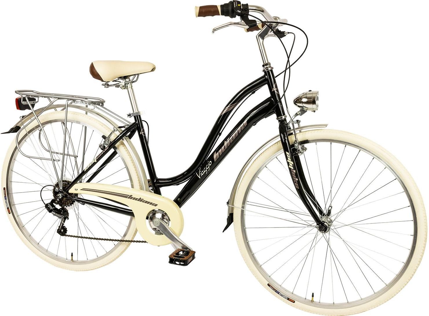 Indiana Viaggio 28 D17 6B Czarny 28 2019 Rowery Miejskie Damskie