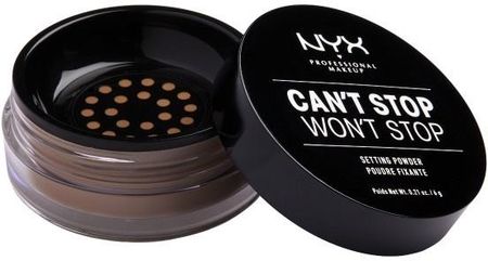 NYX Professional Makeup Can't Stop Won't Stop Setting Powder Puder utrwalający Medium deep 6 g