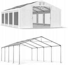 Namiot Ogrodowy Wzmocnienie Dachu Pvc 560 8X12m Biały Ceny Namiot Ogrodowy Zmiana Długości 4X4m Biały Ceny i opinie