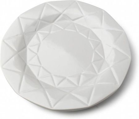 Affek Design Talerz Obiadowy Płytki Ceramiczny Adel Grey Szary 24 Cm