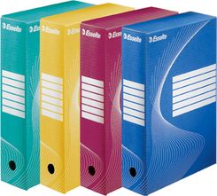 Zdjęcie Esselte Pudełko archiwizacyjne boxy grzbiet 80 mm pojemność 800 kartek czerwone - Łazy