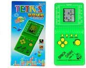 Lean Toys Gra Elektroniczna Tetris Kieszonkowa Zielona  