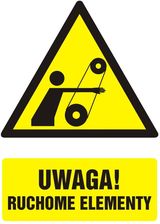 Tdc Znak Uwaga! Ruchome Elementy Z Opisem (Gf047)