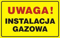 Zdjęcie Tdc Znak Uwaga! Instalacja Gazowa (Jd015) - Iłża