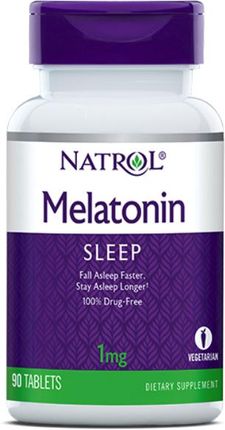 Tabletki Natrol Melatonin 1mg Melatonina 90 szt.