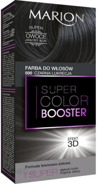 Marion Super Color Booster Farba do włosów z efektem 3D 500 Czarna lukrecja