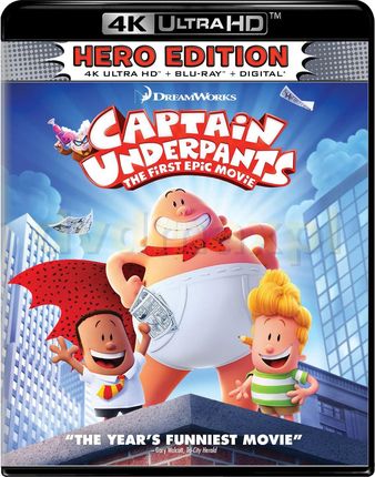 Captain Underpants: The First Epic Movie (Kapitan Majtas: Pierwszy wielki film) [Blu-Ray 4K]+[Blu-Ray]