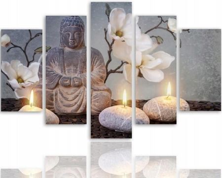 Obraz 5 Części Medytacja Budda Do Salonu 200x100