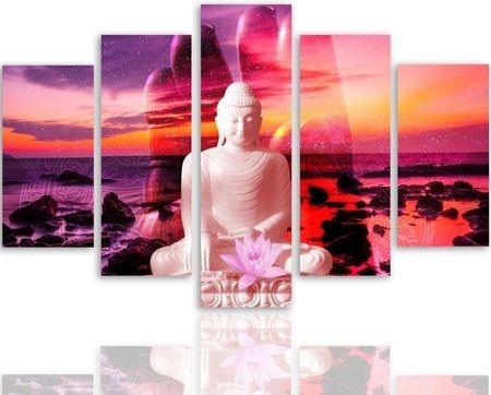 Obraz 5 Części Budda Ocean Zen Do Salonu 150x100