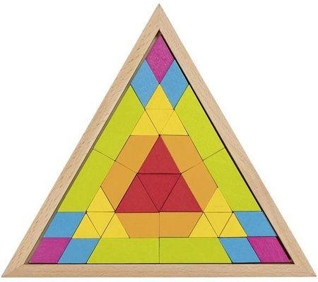 Goki Trójkątne puzzle mozaika Kolory tęczowe (58590)