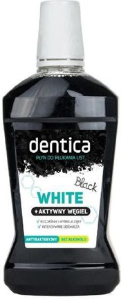 Dentica Płyn Do Higieny Jamy Ustnej Black White Z Aktywnym Węglem 500Ml