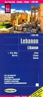 Lebanon road map / Liban mapa samochodowa PRACA ZBIOROWA
