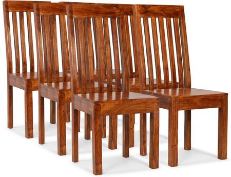 Krzesła z litego drewna, stylizowane na sheesham,