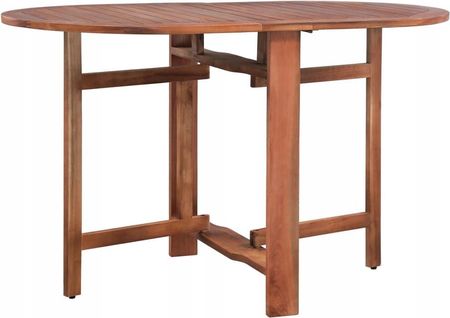 Stół ogrodowy, lite drewno akacjowe, owalny, 120 x