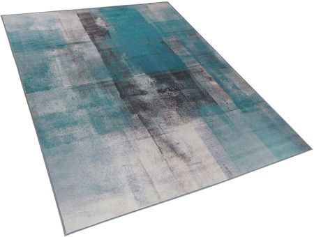 Beliani Prostokątny dywan krótkowłosy 160 x 230 cm abstrakcyjny wzór niebieski Trabzon