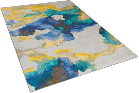 Beliani Abstrakcyjny dywan wielokolorowy 160 x 230 cm wzór akwarelowy nowoczesny Ceyhan