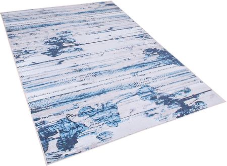 Beliani Nowoczesny dywan chodnik niebiesko-beżowy prostokątny 140 x 200 cm Burdur