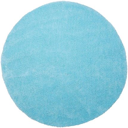Beliani Nowoczesny dywan poliester niebieski gładki wykonany ręcznie 140 cm Demre