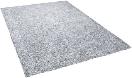Beliani Nowoczesny dywan poliester szary gładki wykonany ręcznie 200 x 200 cm Demre