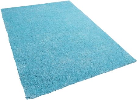 Beliani Nowoczesny dywan poliester niebieski gładki wykonany ręcznie 140 x 200 cm Demre
