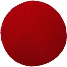 Beliani Nowoczesny dywan poliester czerwony gładki wykonany ręcznie 140 cm Demre - zdjęcie 1