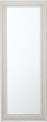 Beliani Lustro ścienne 50 x 130 cm w stylu vintage beżowe-srebrne Vertou